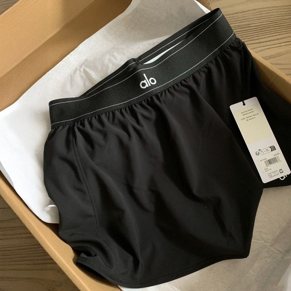ALO Yoga Black Mini Skirt